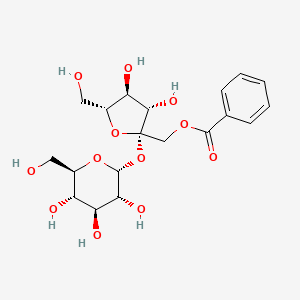 molecular formula C19H26O12 B12884913 Sucrose 1'-benzoate CAS No. 123499-67-2