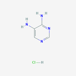 molecular formula C4H7ClN4 B1288500 Pyrimidine-4,5-diamine hydrochloride CAS No. 63211-97-2