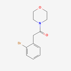 molecular formula C12H14BrNO2 B1288508 2-(2-Bromophenyl)-1-morpholinoethanone CAS No. 76016-38-1