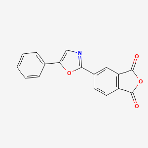 molecular formula C17H9NO4 B12885141 5-(5-Phenyl-1,3-oxazol-2-yl)-2-benzofuran-1,3-dione CAS No. 66788-83-8