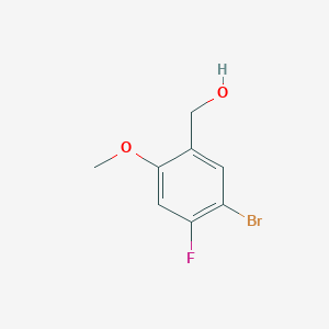 molecular formula C8H8BrFO2 B1288527 (5-Bromo-4-fluoro-2-methoxyphenyl)methanol CAS No. 923281-64-5