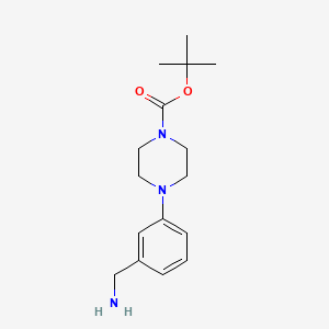 molecular formula C16H25N3O2 B1288529 叔丁基4-(3-(氨甲基)苯基)哌嗪-1-羧酸酯 CAS No. 889948-55-4