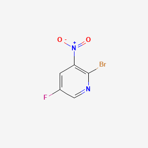 molecular formula C5H2BrFN2O2 B1288531 2-溴-5-氟-3-硝基吡啶 CAS No. 652160-72-0