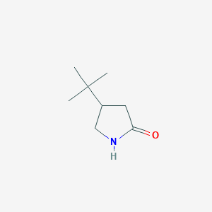 molecular formula C8H15NO B1288533 4-Tert-butylpyrrolidin-2-one CAS No. 824966-98-5