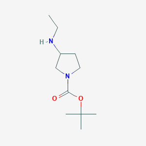 molecular formula C11H22N2O2 B1288538 Tert-butyl 3-(ethylamino)pyrrolidine-1-carboxylate CAS No. 887587-15-7