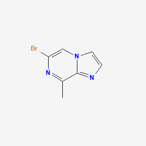 molecular formula C7H6BrN3 B1288553 6-Bromo-8-methylimidazo[1,2-a]pyrazine CAS No. 1159815-50-5
