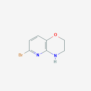molecular formula C7H7BrN2O B1288554 6-溴-3,4-二氢-2H-吡啶并[3,2-b][1,4]噁嗪 CAS No. 959992-62-2