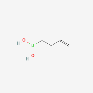 molecular formula C4H9BO2 B1288559 But-1-ene-4-boronic acid CAS No. 379669-72-4