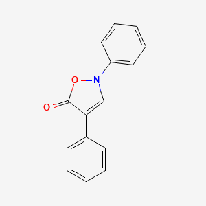 molecular formula C15H11NO2 B12885618 5(2H)-Isoxazolone, 2,4-diphenyl- CAS No. 17229-74-2