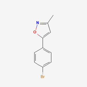 molecular formula C10H8BrNO B1288584 5-(4-Bromophenyl)-3-methylisoxazole CAS No. 52063-43-1
