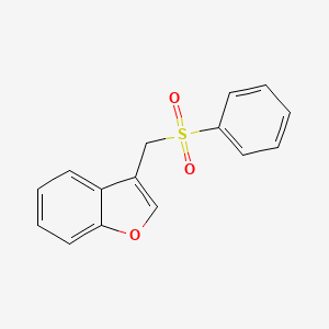 molecular formula C15H12O3S B12885860 3-((Phenylsulfonyl)methyl)benzofuran CAS No. 201804-83-3