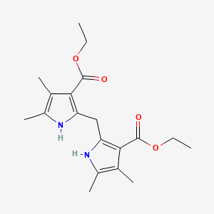 molecular formula C19H26N2O4 B12885915 Diethyl 2,2'-methylenebis(4,5-dimethyl-1H-pyrrole-3-carboxylate) CAS No. 94383-16-1