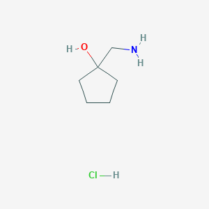 molecular formula C6H14ClNO B1288592 1-(Aminomethyl)cyclopentanol hydrochloride CAS No. 76066-27-8