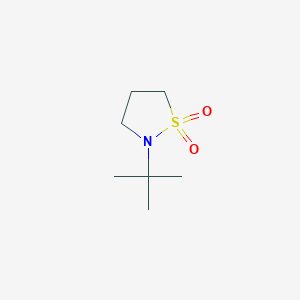 molecular formula C7H15NO2S B1288603 2-(tert-Butyl)isothiazolidine 1,1-dioxide CAS No. 34693-41-9