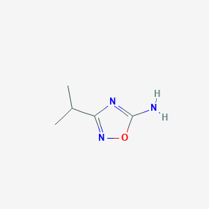 molecular formula C5H9N3O B1288609 3-Isopropyl-1,2,4-oxadiazol-5-amine CAS No. 3874-89-3