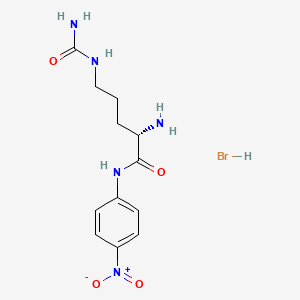molecular formula C12H18BrN5O4 B1288612 (S)-2-Amino-5-[(aminocarbonyl)amino]-N-(4-nitrophenyl)valeramide monohydrobromide CAS No. 83575-39-7