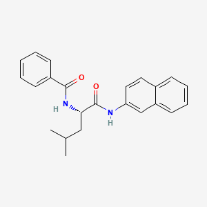 molecular formula C23H24N2O2 B1288613 (S)-N-[3-Methyl-1-[(2-naphthylamino)carbonyl]butyl]benzamide CAS No. 94441-89-1