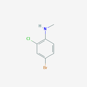 molecular formula C7H7BrClN B1288615 4-bromo-2-chloro-N-methylaniline CAS No. 944131-95-7