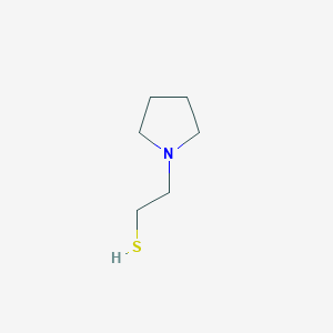 molecular formula C6H13NS B1288621 2-(Pyrrolidin-1-yl)ethane-1-thiol CAS No. 42302-16-9