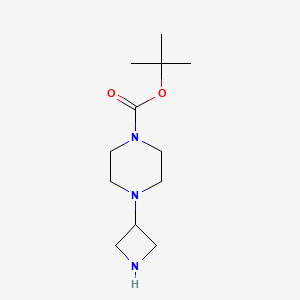 molecular formula C12H23N3O2 B1288624 Tert-butyl 4-(azetidin-3-yl)piperazine-1-carboxylate CAS No. 219725-67-4
