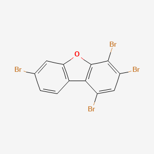molecular formula C12H4Br4O B12886254 1,3,4,7-Tetrabromo-dibenzofuran CAS No. 617707-73-0