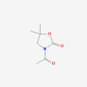 molecular formula C7H11NO3 B12886259 3-Acetyl-5,5-dimethyloxazolidin-2-one 