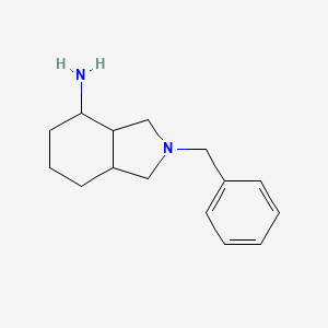 molecular formula C15H22N2 B1288628 2-benzyloctahydro-1H-isoindol-4-amine CAS No. 217464-22-7