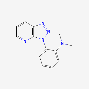molecular formula C13H13N5 B12886291 N,N-Dimethyl-2-(3H-[1,2,3]triazolo[4,5-b]pyridin-3-yl)aniline CAS No. 62073-32-9