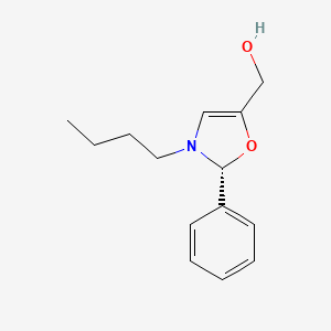 molecular formula C14H19NO2 B12886307 [(2R)-3-butyl-2-phenyl-2H-1,3-oxazol-5-yl]methanol 
