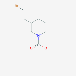 molecular formula C12H22BrNO2 B1288631 Tert-butyl 3-(2-bromoethyl)piperidine-1-carboxylate CAS No. 210564-54-8