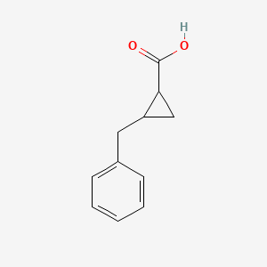 molecular formula C11H12O2 B1288637 2-苄基环丙烷-1-羧酸 CAS No. 103986-55-6