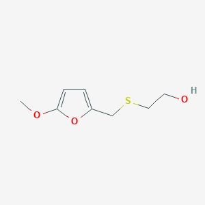 molecular formula C8H12O3S B12886381 2-{[(5-Methoxyfuran-2-yl)methyl]sulfanyl}ethan-1-ol CAS No. 61212-14-4