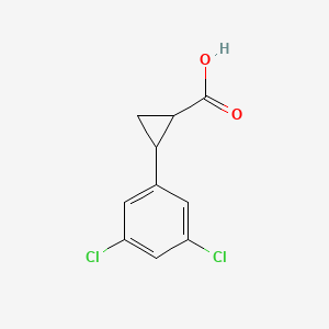 molecular formula C10H8Cl2O2 B1288639 2-(3,5-Dichlorophenyl)cyclopropane-1-carboxylic acid CAS No. 1183181-06-7