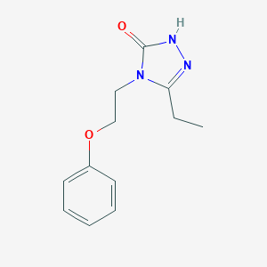 molecular formula C12H15N3O2 B128864 5-乙基-2,4-二氢-4-(2-苯氧乙基)-3H-1,2,4-三唑-3-酮 CAS No. 95885-13-5