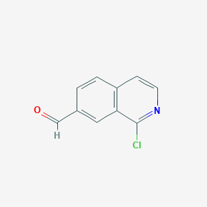 molecular formula C10H6ClNO B1288640 1-氯异喹啉-7-甲醛 CAS No. 223671-53-2