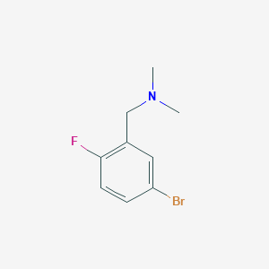molecular formula C9H11BrFN B1288644 4-Bromo-2-(dimethylaminomethyl)-1-fluorobenzene CAS No. 188723-95-7