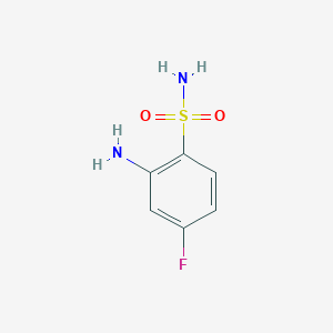molecular formula C6H7FN2O2S B1288647 2-Amino-4-fluorobenzenesulfonamide CAS No. 2822-72-2