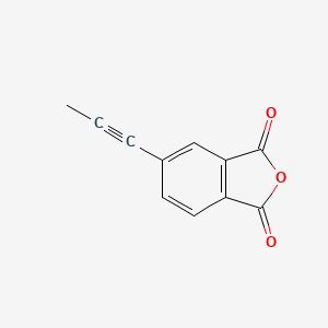 molecular formula C11H6O3 B1288662 4-(1-Propynyl)phthalic Anhydride CAS No. 1240685-26-0