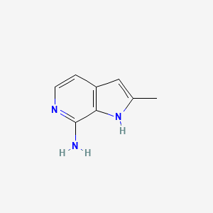molecular formula C8H9N3 B1288664 2-methyl-1H-pyrrolo[2,3-c]pyridin-7-amine CAS No. 1260384-07-3