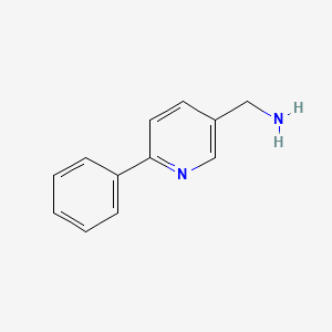 molecular formula C12H12N2 B1288671 (6-Phenylpyridin-3-yl)methanamine CAS No. 294648-38-7