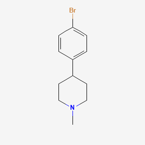 molecular formula C12H16BrN B1288672 4-(4-溴苯基)-1-甲基哌啶 CAS No. 1187928-85-3