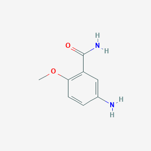 molecular formula C8H10N2O2 B1288687 5-Amino-2-methoxybenzamide CAS No. 22961-58-6