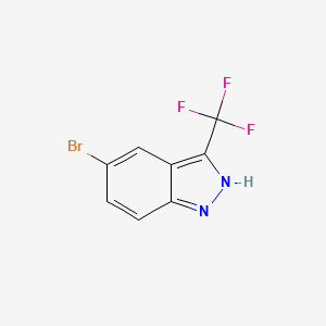 molecular formula C8H4BrF3N2 B1288691 5-Bromo-3-(trifluoromethyl)-1H-indazole CAS No. 57631-11-5