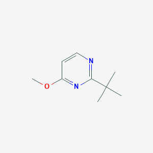 molecular formula C9H14N2O B128870 2-(Tert-butyl)-4-methoxypyrimidine CAS No. 140201-04-3