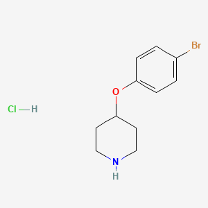 molecular formula C11H15BrClNO B1288700 4-(4-溴苯氧基)哌啶盐酸盐 CAS No. 63843-58-3