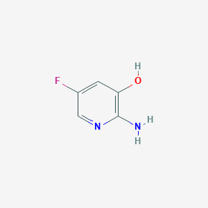 molecular formula C5H5FN2O B1288704 2-Amino-5-fluoropyridin-3-ol CAS No. 1003711-04-3