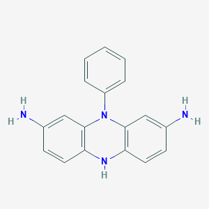 molecular formula C18H16N4 B1288709 10-Phenyl-5,10-dihydrophenazine-2,8-diamine CAS No. 54668-92-7