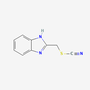 molecular formula C9H7N3S B1288710 2-(thiocyanatomethyl)-1H-benzo[d]imidazole CAS No. 34091-38-8