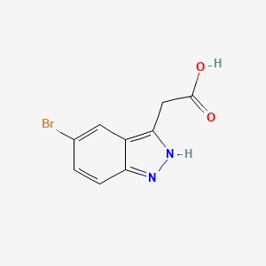 molecular formula C9H7BrN2O2 B1288713 2-(5-Bromo-1H-indazol-3-yl)acetic acid CAS No. 885271-84-1