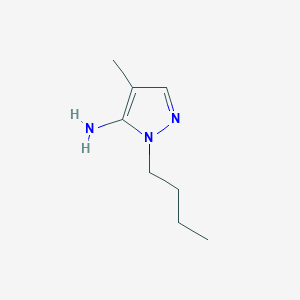 molecular formula C8H15N3 B1288715 1-Butyl-4-methyl-1H-pyrazol-5-amine CAS No. 3524-51-4